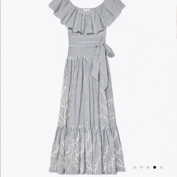 【Tory Burch】Eyelet Embroidered Dress Tory Burch, NWT Eyelet Embroidery Dress, 4